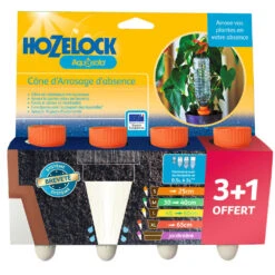 Cône D'Arrosage D'absence : Jusqu'à 25 Cm 7 Cl - S, Orange - Pack 3+1