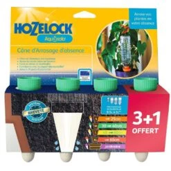 Cône D'Arrosage D'absence : 30 à 40 Cm 20 Cl - M, Vert - Pack 3+1 -Pas Cher Verloisia Magasin 177131 010 1