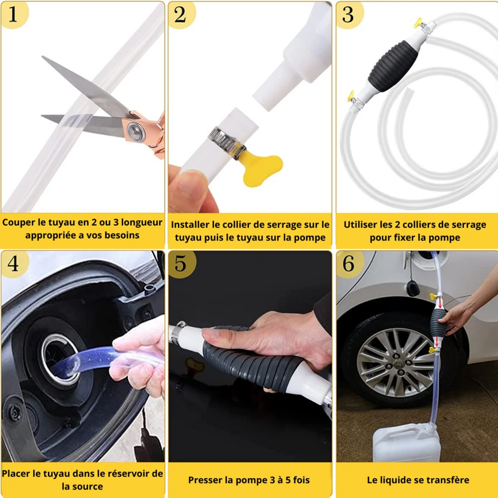 Pompe à Siphon - Pompe Manuelle Pour L'essence, L'huile, L'eau 4 Pompe à Siphon - Pompe Manuelle Pour L'essence, L'huile, L'eau – Image 4
