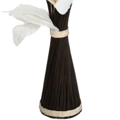 ATMOSPHERA Fagot De Fleurs Et Tiges Séchées Blanc Et Noir D. 36 X H. 100 Cm -Pas Cher Verloisia Magasin 64821bbb535164.87538122