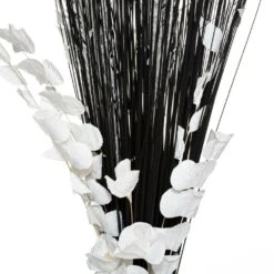 ATMOSPHERA Fagot De Fleurs Et Tiges Séchées Blanc Et Noir D. 40 X H. 150 Cm -Pas Cher Verloisia Magasin 648229d63507f2.00401655