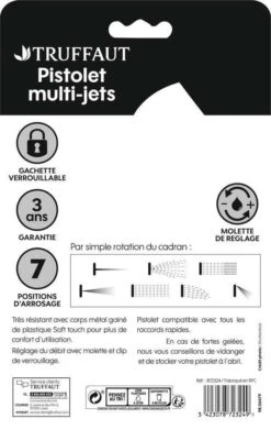 Pistolet Douche Métal Multi-jets 7 Positions -Pas Cher Verloisia Magasin 872324 003