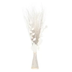 ATMOSPHERA Fagot De Fleurs Et Tiges Séchées Blanc Et Naturel D. 36 X H. 100 Cm -Pas Cher Verloisia Magasin cf17f4433c913238